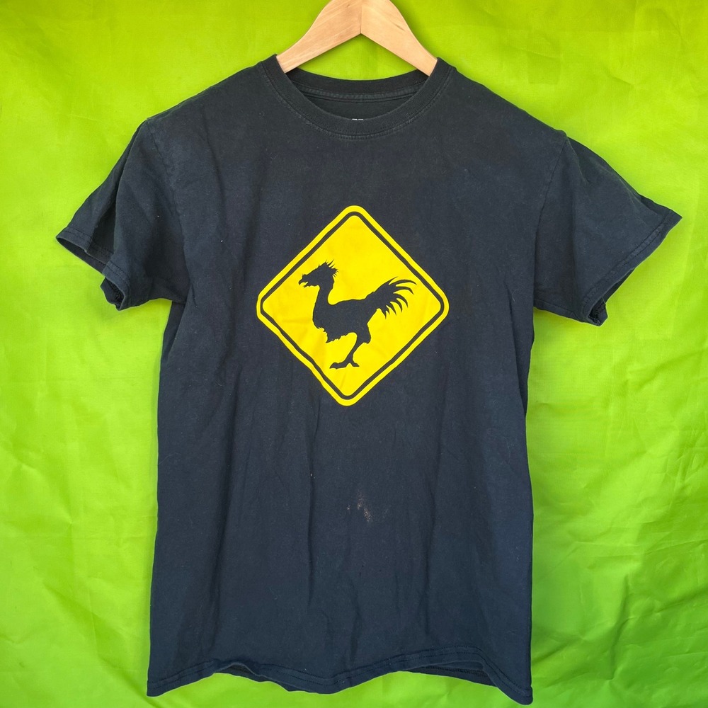Square Enix Final Fantasy XV Chocobo Crossing Graphic T-Shirt Black Mens Medium